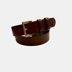 NWT J. Crew Mens Classic Leather Dress Belt  Brown Size 30